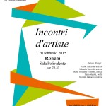 Incontri d’artiste, 20 febbraio a Ronchi Valsugana