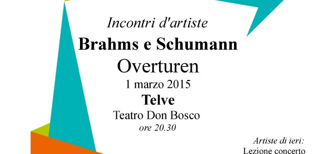 Incontri d’artiste, 1 marzo a Telve: Schumann e Brahms, overturen