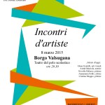 Incontri d’artiste, 8 marzo a Borgo