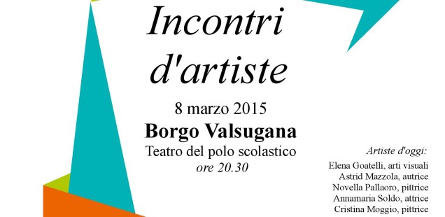 Incontri d’artiste, 8 marzo a Borgo